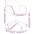 thumbnail image 4 of vidaXL Swivel Office Chair Black Fabric, 4 of 5