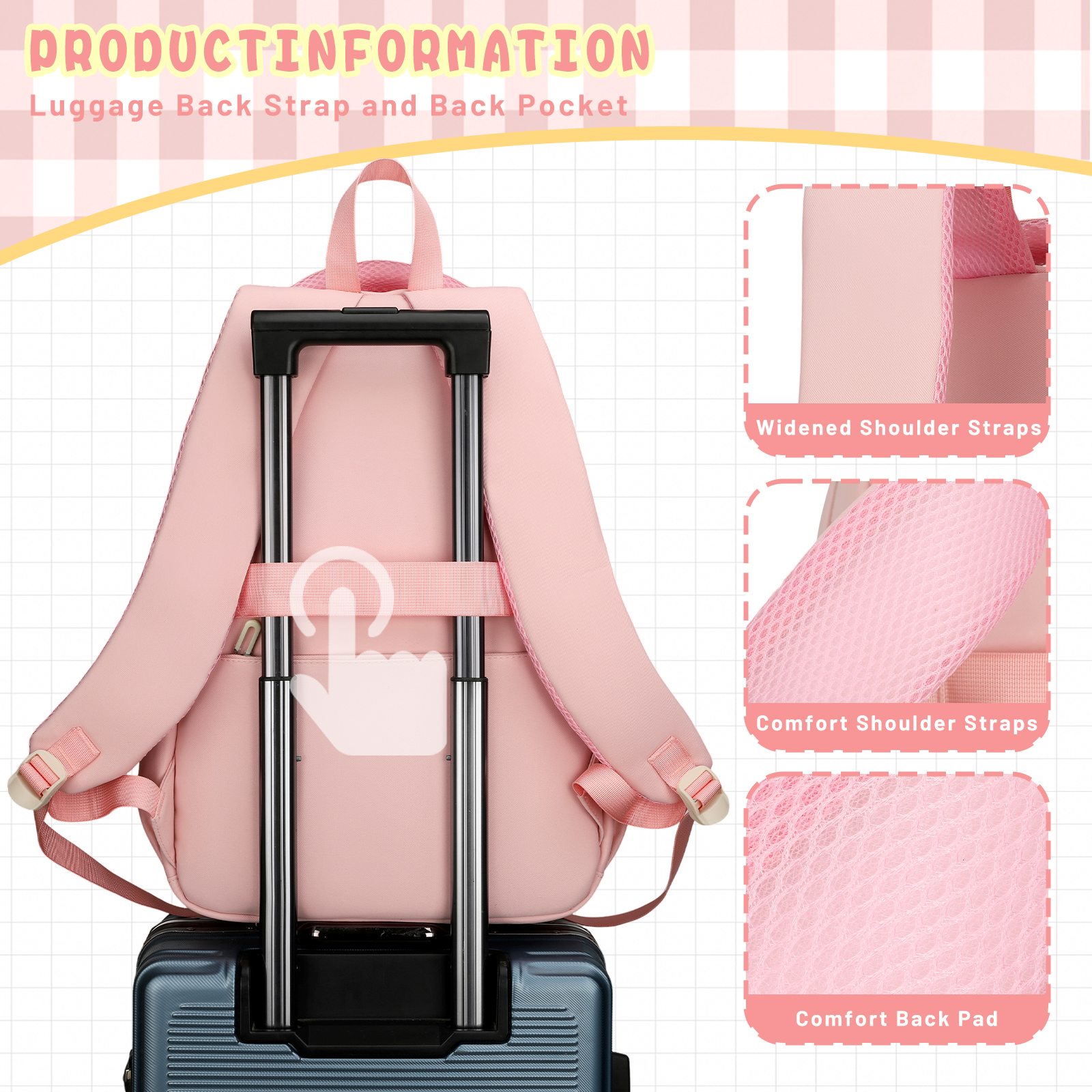 Mochila escolar para universidad, preparatoria y secundaria, moderna, estética, para adolescentes, mujeres, niños y niñas, morada 2
