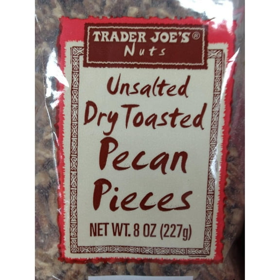 Trader Joe's Unsalted Dry Toasted Pecan Pieces 8oz