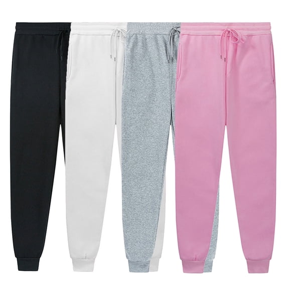 RTKFRFLM Boys Winter Warm Sweatpants Solid Color Lined Active Joggers Black 6-7 Years