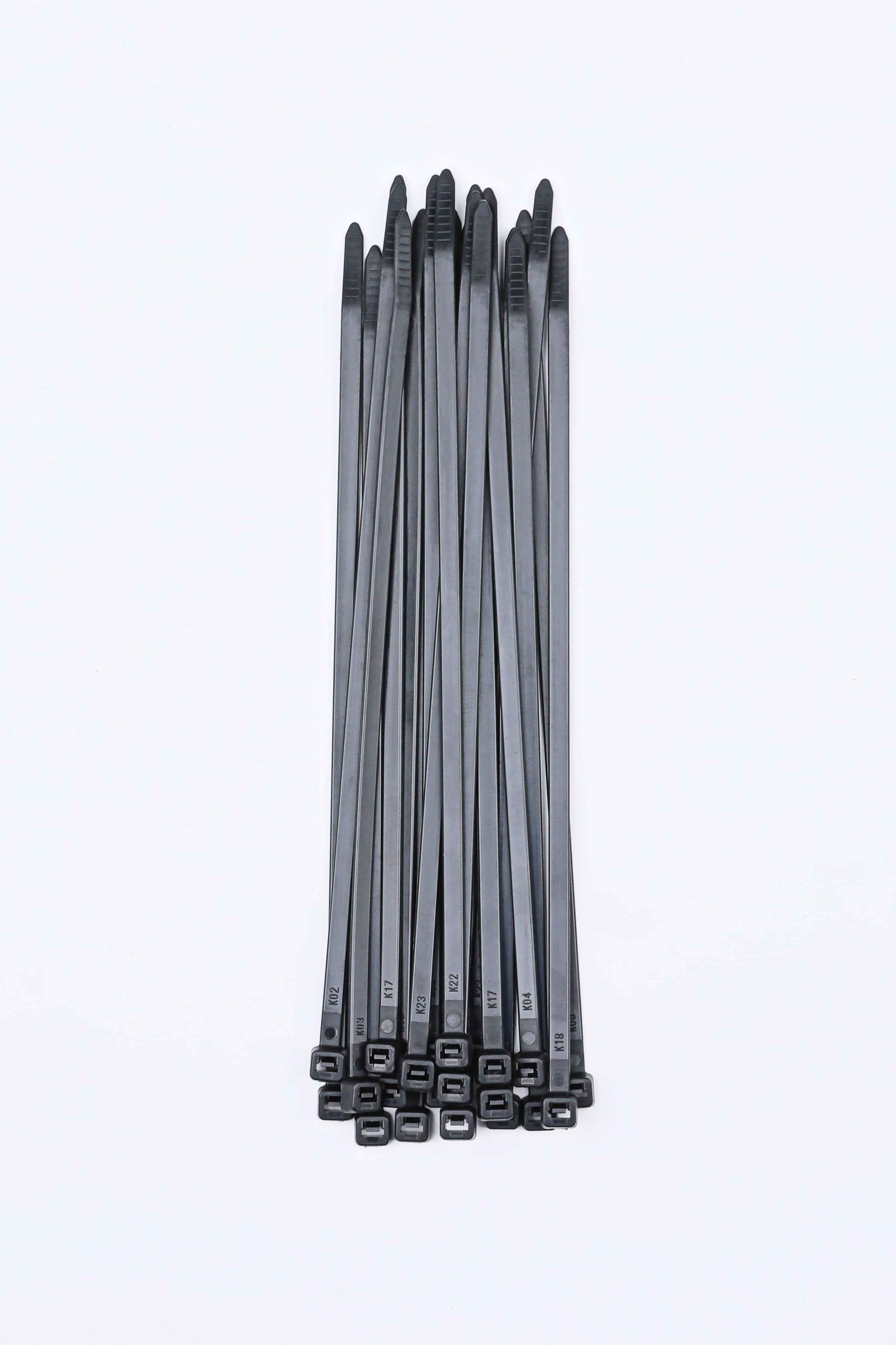 Hyper Tough 8 inch Cable Tie Uv Black 20Pcs