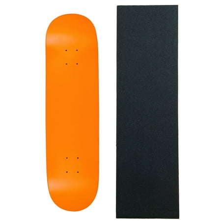 MOOSE Blank Skateboared Deck 7.75  NEON ORANGE - With Griptape price history on PriceWatchPro