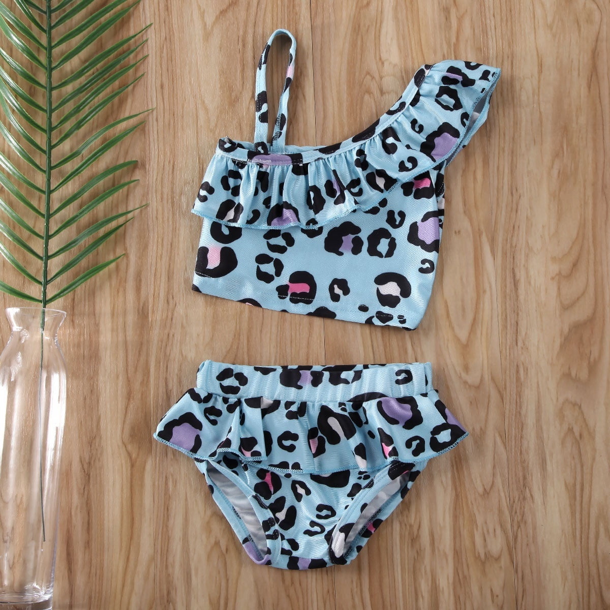 baby leopard print swimsuit