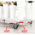 thumbnail image 3 of 12-Bucket 3-Tier Metal Stand, Movable Heavy-Duty, Locking Wheels, for Garages Manufacturing Warehouses​, 3 of 18