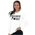 thumbnail image 4 of Jesus Loves Me Religious Christian Women's Long Sleeve T Shirt Brisco Brands S, 4 of 6