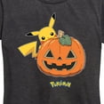 thumbnail image 3 of Pokémon - Pikachu Pumpkin - Women's Short Sleeve Graphic T-Shirt, 3 of 5