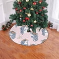 thumbnail image 2 of FMSHPON Cute Horses Floral Cartoon Xmas Christmas Tree Skirt Stand Mat for Holiday Party Decoration Indoor Outdoor 48 inches, 2 of 3