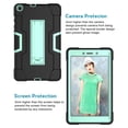 thumbnail image 3 of Galaxy Tab A 8.0 T290/T295 2019 Case Without S Pen Model, Allytech Heavy Duty Shockproof Full Body Rugged Protective Cover Built-in Kickstand for Samsung Galaxy Tab A 8 2019,Black/Aqua, 3 of 8