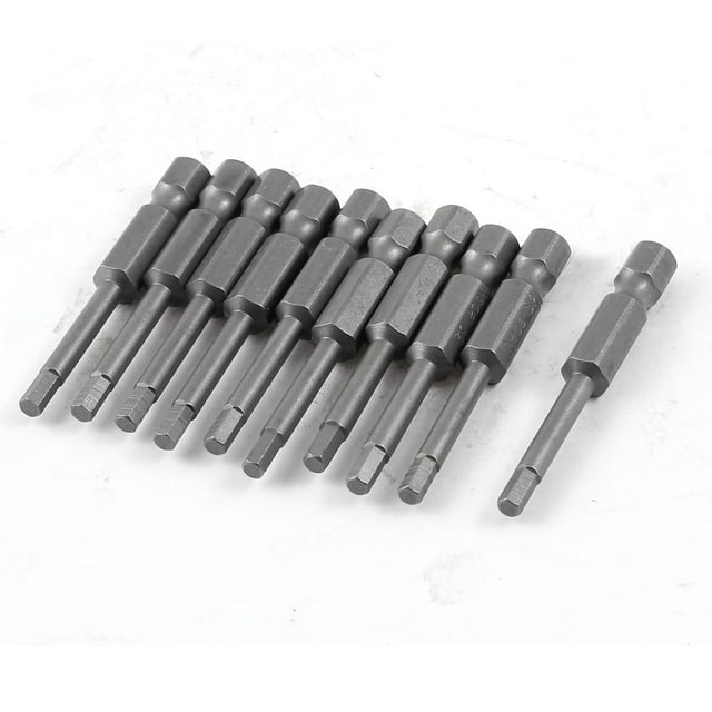 10 Piezas de Destornilladores Magnéticos con Punta Magnética de 3 mm y Enchufe Hexagonal