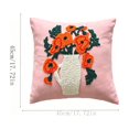thumbnail image 3 of Zynviq Multicolor Decorative Pillow Covers 18x18inch Couch Pillow Covers Flower Polyester with Zipper Square, 3 of 6