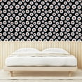 thumbnail image 3 of Ambesonne Chamomile Peel & Stick Wallpaper for Home, Garden Flowers Dark Back, 13"x72", Pale Blue and Ginger, 3 of 5