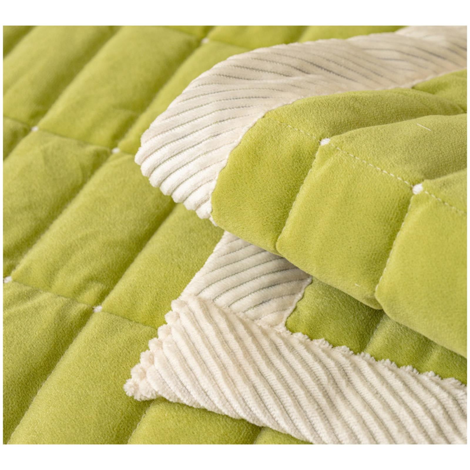 VogueV Plaid Faux-Leather Sofa Cover, Anti-Slip Sectional Couch Protector, Waterproof Quilted Furniture Throw, 28X82 Inch, Pets & teen Safe, 1X Sofa Cushion