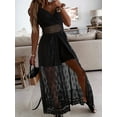 thumbnail image 3 of ZOELNIC Women's Boho Chic Lace Jumpsuit - Spaghetti Strap Deep V Neck Romper, Beach Wedding Guest Dress & Summer Party Outfit, M, 3 of 5