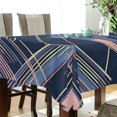 thumbnail image 5 of Yayeee Tablecloths 60" x 120" Rectangle Wrinkle Resistant Party Table Cover, Black Stripes, 5 of 8