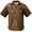 j30-Brown, variant on LIIPEE Western Cowboy Floral Graphic Shirt For Men Short Sleeve Turn Down Collar Button Up Shirts Male Comfortable Breathable Tops,XL