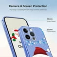 thumbnail image 4 of Christmas Style Phone Case For iPhone 14 Pro Max,Cute Christmas Pattern Back Design,Ultra Slim Soft TPU Protective Shockproof Anti-fall Anti-Scratch Transparent Thin Phone Case,Christmas Santa, 4 of 9