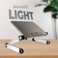 thumbnail image 4 of Lightweight Adjustable Laptop Stand – WorkEZ Light Portable Aluminum Lap Desk for Bed, Couch & Desk, Ergonomic Laptop Riser with Adjustable Height & Tilt for Comfortable Computing, 4 of 6