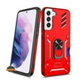 thumbnail image 4 of For Motorola Moto G Stylus 5G 2024 Invisible Wallet Credit Card Holder with Ring Stand Kickstand Heavy Duty Slim Shockproof Hybrid Phone Case Cover by Xpression - Red, 4 of 9