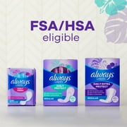 Always Daily Protect Panty Liners, Regular Length, Unscented, 48 Count