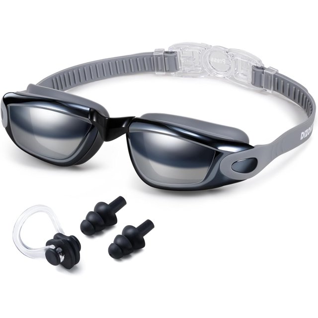 Swim Goggles, No Leaking Anti-Fog UV Protection Swimming Goggles for Men Women Water sports (Adjustable)
