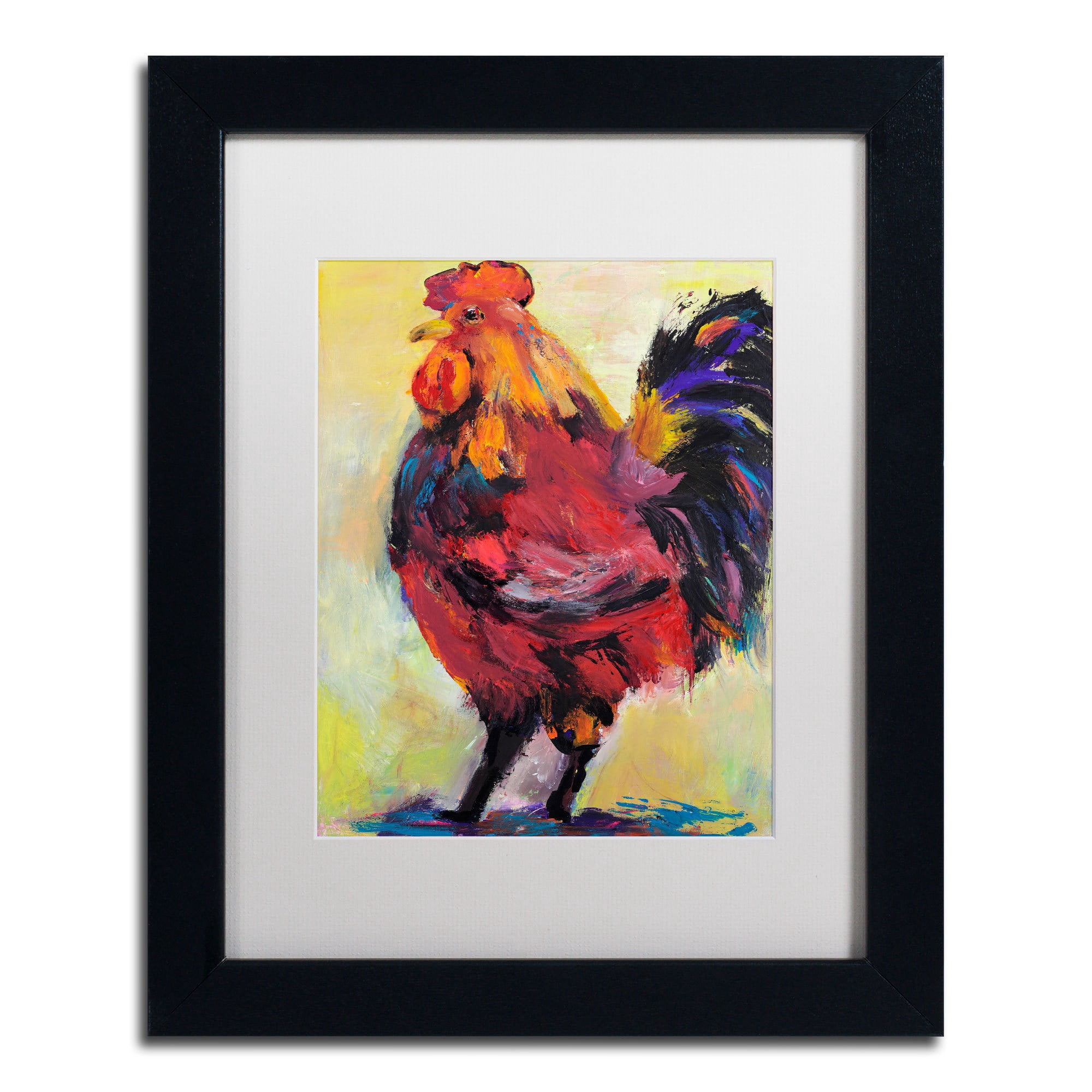 Trademark Fine Art "In Command" Canvas Art by Pat Saunders-White, White Mat, Black Frame