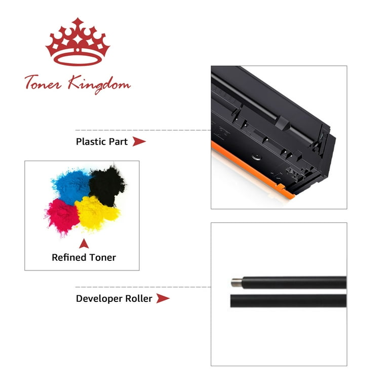 Top Ink 1 Black Cartridge 215A,W2310A Compatible Toner Cartridge  Replacement for HP Color Laserjet Pro MFP M183 M183fw(7KW56A) M182  M182n(7KW54A) M155