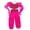 Hot Pink, variant on lnmuld Girls Arabian Princess Belly Dance, 6-Piece Set for Halloween & Stage Performance Color:Red,Size:4-5 Years