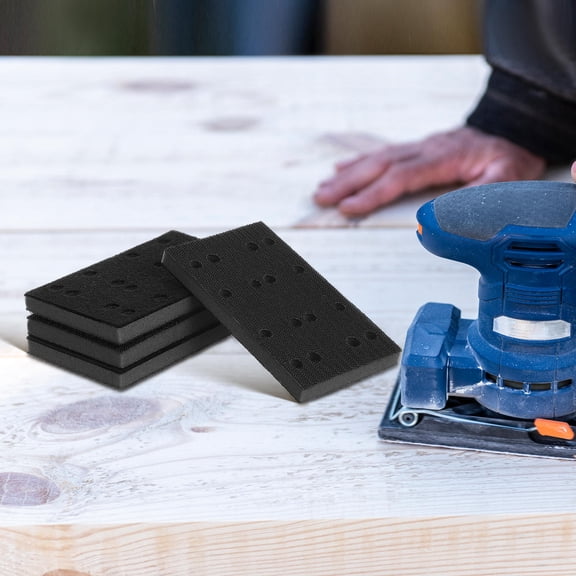 STOBOK Soft Sponge Sanding Pads Black Efficient Polishing for Sander