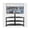 Black, variant on Ucloveria Swivel Floor TV Stand for 32-75 Inch TV, Modern Black Glass TV Stand, Entertainment Center with Mount