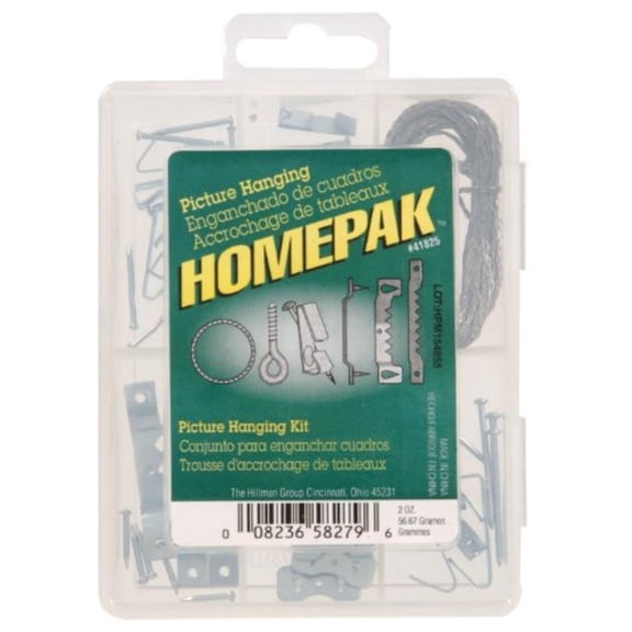 Hillman 41825 Picture Hanging Accessory Kit, Steel, Zinc Plated