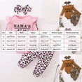 thumbnail image 3 of Xyant Baby Girl Clothes Newborn Infant Fall Winter Outfits Ruffle Long Sleeve Romper+ Leopard Pants + Cute Headband Sets for Girls,Size 12-18 Months, 3 of 8