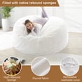 thumbnail image 3 of LaoGeoRon 6ft Large Bean Bag Chair for Adults with Filling,Indoor Bean Bag Lazy Chair,Memory Foam,Removable Washable Flannel Cover, 3 of 9