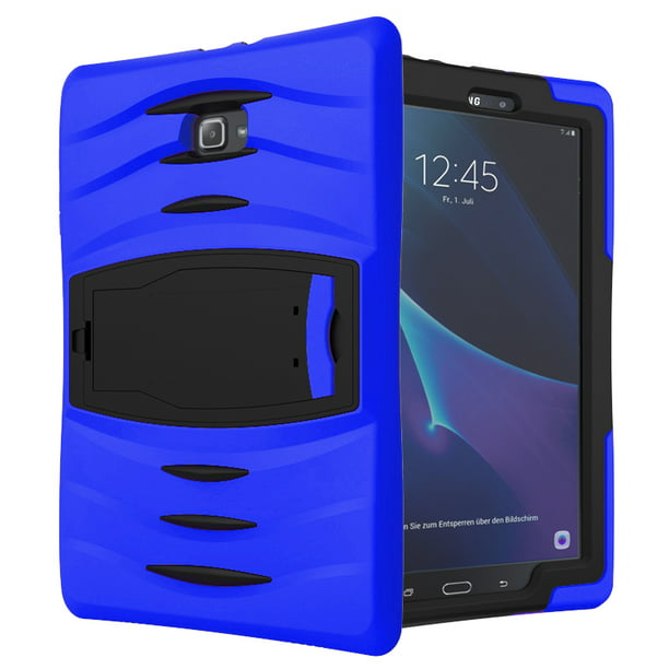 Hymne jacht Behandeling KIQ Galaxy Tab A 10.1 Case SMT580, Armor Shockproof Protection Tablet Cover for  Samsung tab A 2016 T580 T585 SMT580 SMT585 - Blue - Walmart.com