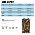 thumbnail image 6 of Fotbe Men's Western Cowboy Golden Retriever Print Men's Sleeveless Muscle Tank Tops Casual T-Shirts for Gym Workout Beach-Large, 6 of 8