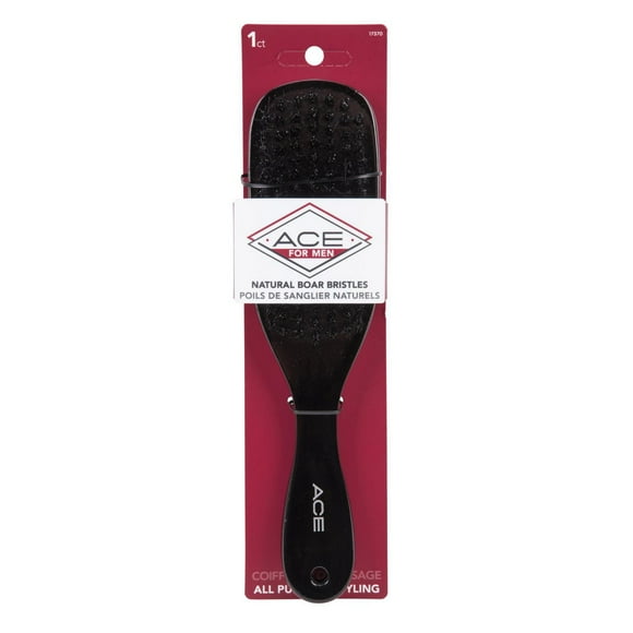 Ace Wood Natural Boar Bristles Styler Everyday Brush - 1Ct