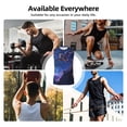 thumbnail image 5 of Bixox Men's Starry Sky Wall Flying Tiger Printed Shirt Sleeveless Fitness Tank Top-Large, 5 of 5