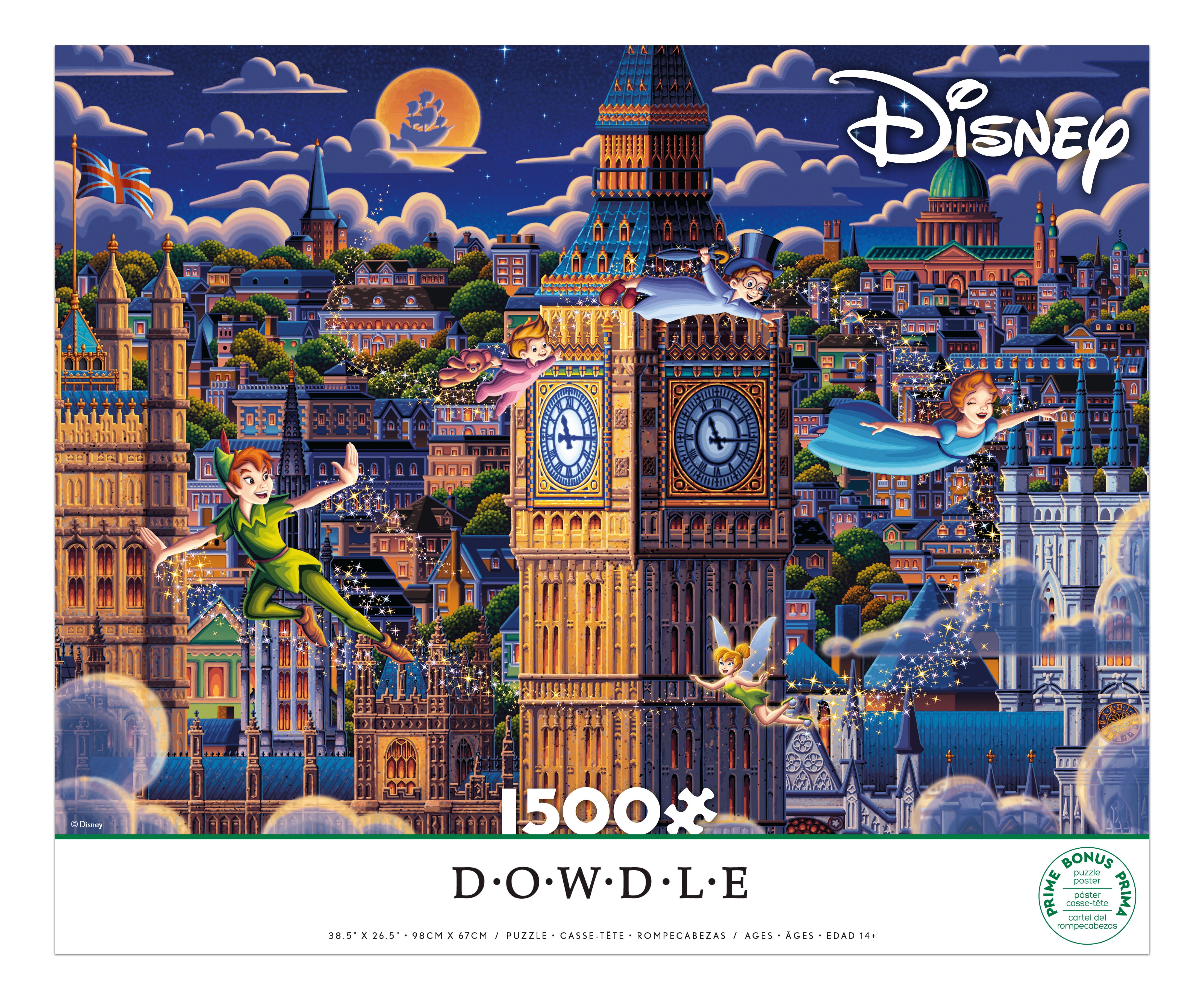 Ceaco Peter Pan Learning to Fly 1500-Piece Interlocking Jigsaw