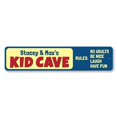 thumbnail image 2 of Kid Cave Rules Novelty Decor, Metal Wall Sign - 4x18 Inches, 2 of 4
