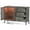 Gray, variant on Aheaplus Sideboard Buffet Cabinet with 3 Wood Drawers, Storage Cabinet with Power Outlet & LED Light