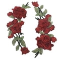 thumbnail image 2 of Toystoory 2019 parches de busto con cuello en forma de flor bordado 3D accesorio de parches de poliéster para ropa gran oferta Tela de costura y artesanía rojo, 2 of 5