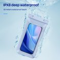 thumbnail image 1 of Paokuoon Phone Bag Waterproof Phone Pouch Cell Phone Dry Large Capacity Transparent Underwater Cellphone Protector Storage, 1 of 9