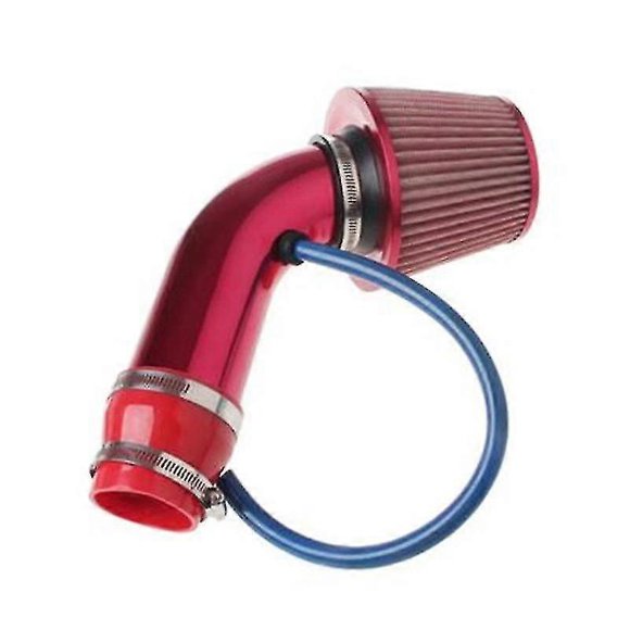 3 Inch Universal Car Cold Air Filter Alumimum Induction Kit Pipe Hose System(red)