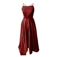 thumbnail image 4 of Ketyyh-chn99 Women Dresses Cocktail Dress Formal Maxi Long Dress Plus Size Party Maxi Gowns Elegant Dress Wine,M, 4 of 4