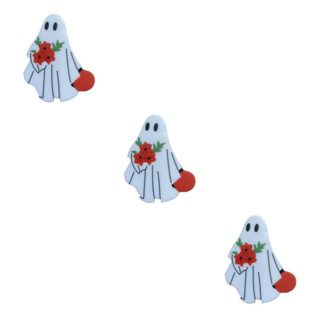 kurtrusly White Affordable Ghosts Enamel Pin Modern Minimalist Brooche Delicate Intricate Enamel Pin Punk D 3Set