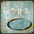 thumbnail image 2 of Grey, Jace 26x26 Black Ornate Wood Framed with Double Matting Museum Art Print Titled - Motel, 2 of 4