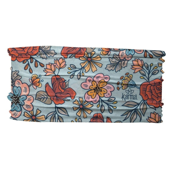 Karma Americana Floral Headband for Women - Thin - Fabric Headband and Stretchy Hair Scarf