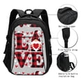 thumbnail image 3 of Easygdp Buffalo Plaid Love And Gnome Mochila para Laptop de Viaje con Puerto USB, Mochila para Laptop con Puerto de Carga USB para Mujeres y Hombres, 3 of 7