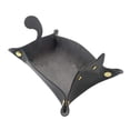 thumbnail image 2 of Wofeyda Clearance! Entrance Miscellaneous Storage Tray Cartoon Cat Shaped Organizing Box Leather Desktop Storage Tray Packing Cubes For Travel Desk Organizer 1 X Storage Tray, 2 of 4