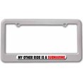 thumbnail image 1 of My Other Ride Is A Submarine License Plate Tag Frame, Multiple Colors, 1 of 1