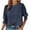 Dark Blue, variant on Blouses for women Casual Color Round Neck Short Sleeve Tops Blouses Blouses for Women Fashion